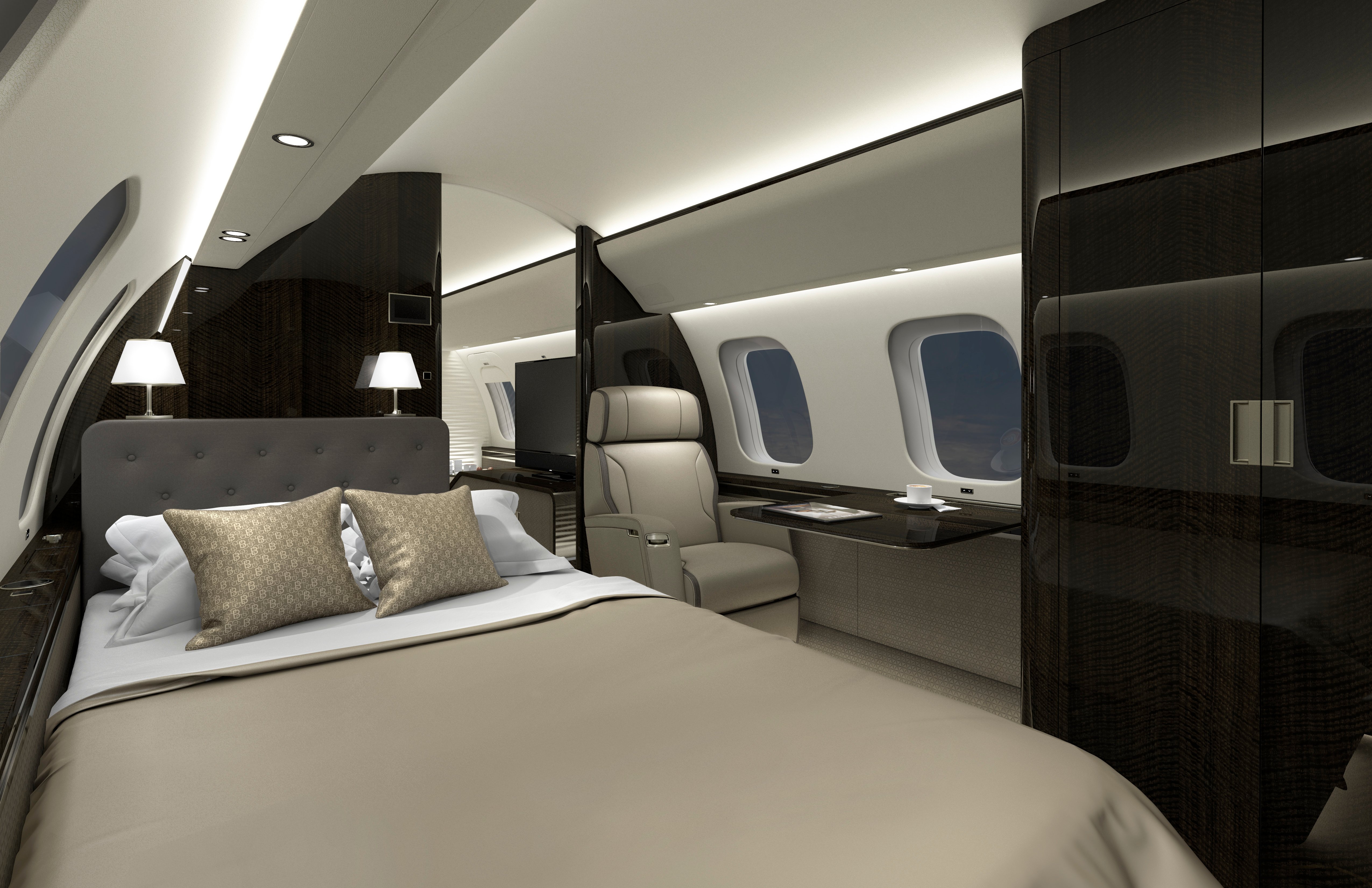 Global 8000 Principal Suite Bed Night